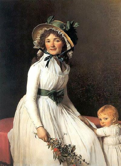 Jacques-Louis David Portrait of Madame Emilie Seriziat and her Son china oil painting image